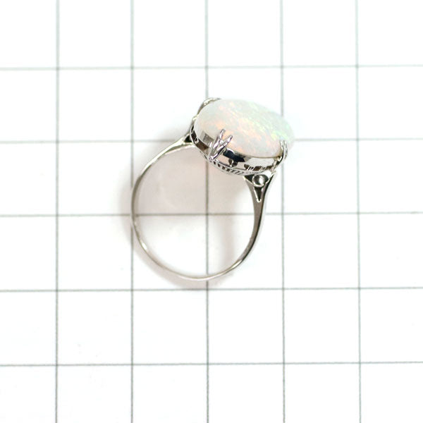 Pt800 Opal Ring Senbonkushi Vintage Product 