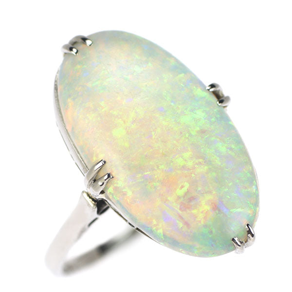 Pt800 Opal Ring Senbonkushi Vintage Product 