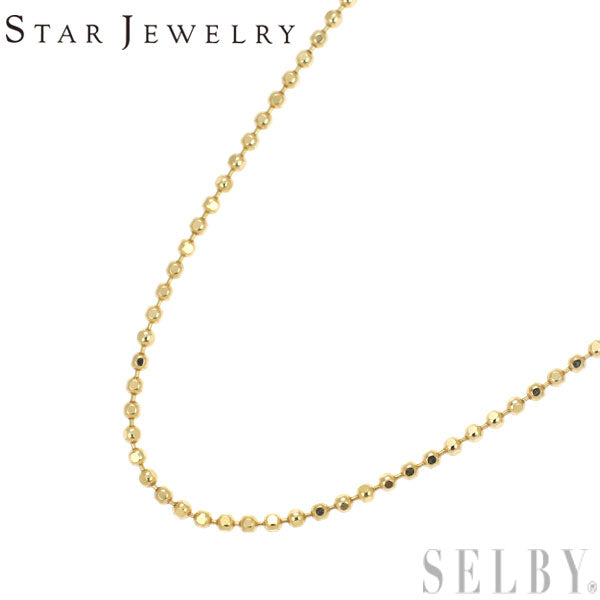 Star Jewelry K18YG Necklace Ball Chain 