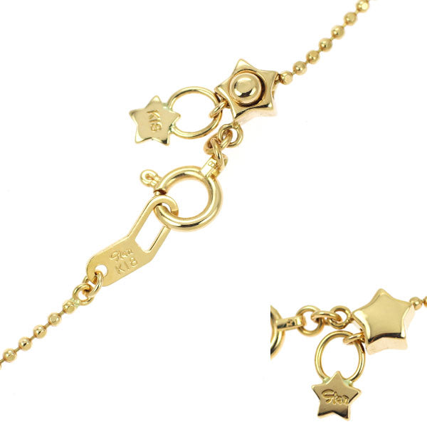 Star Jewelry K18YG Necklace Ball Chain 