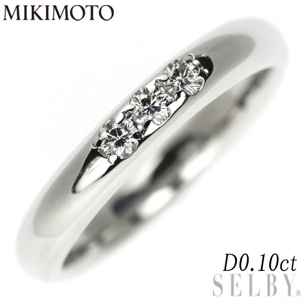 ミキモト Pt950 ダイヤモンドリング 0.10ct – セルビーオンラインストア