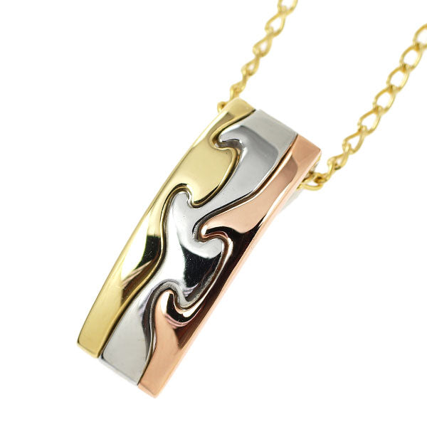 Georg Jensen K18YG/WG/PG Pendant Necklace Fusion 