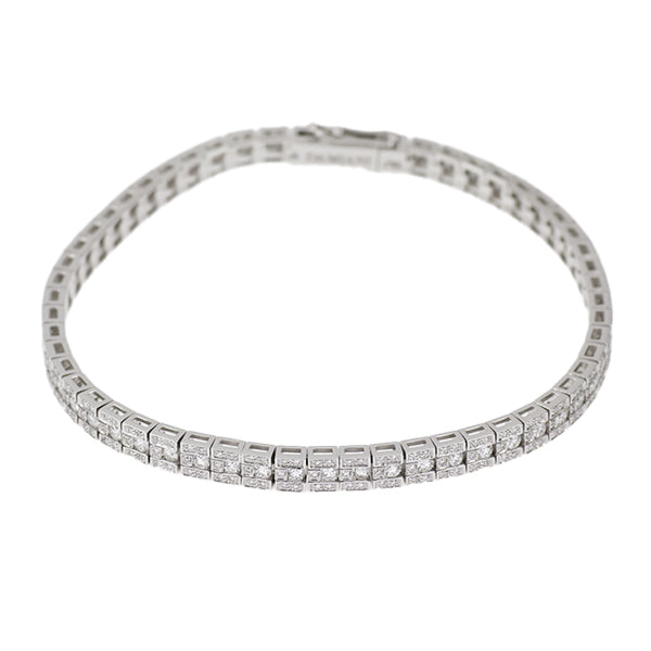 Damiani K18WG Diamond Bracelet Belle Epoque 18.0cm《Selby Ginza Store》[S, Like New, Polished] [Used] 