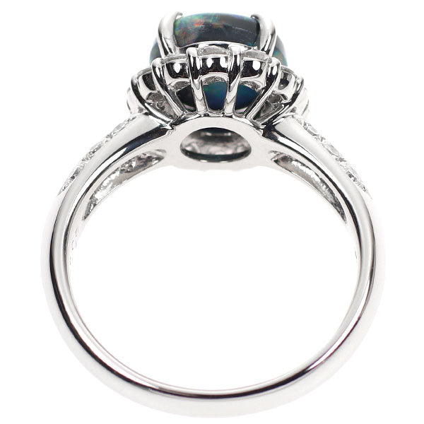 Pt900 Black Opal Diamond Ring 1.77ct D0.627ct 
