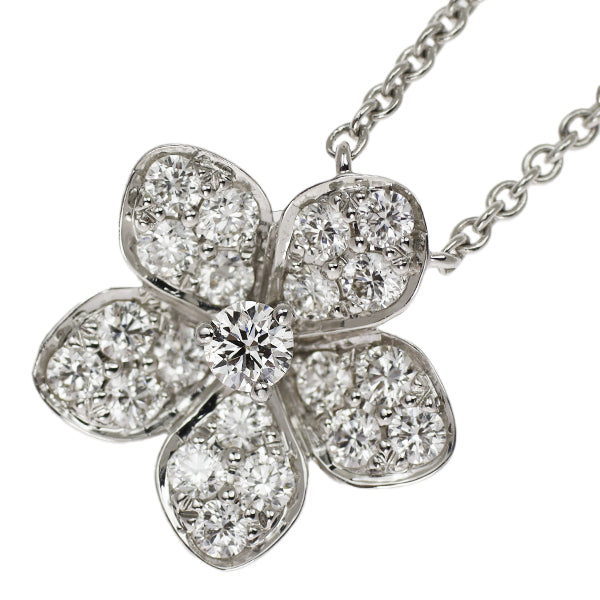 Graff K18WG Diamond Pendant Necklace Wildflower 45.0cm《Selby Ginza Store》[S, Like New, Polished] [Used] 