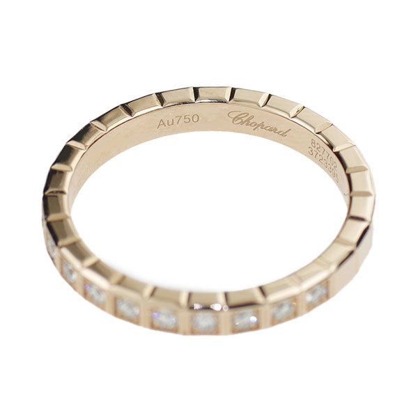 Chopard K18PG Diamond Ring 0.11ct Ice Cube Size 48 