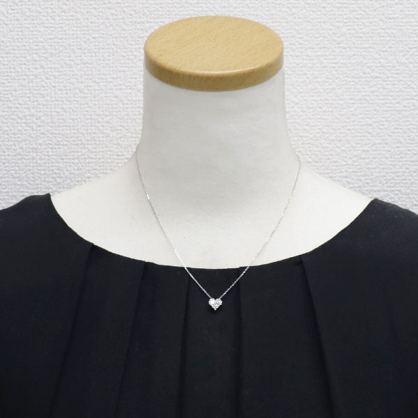 Vendome Aoyama Pt950/Pt850 Diamond Pendant Necklace 0.30ct Heart 