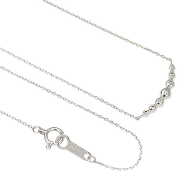 4℃ K18WG Diamond Necklace 