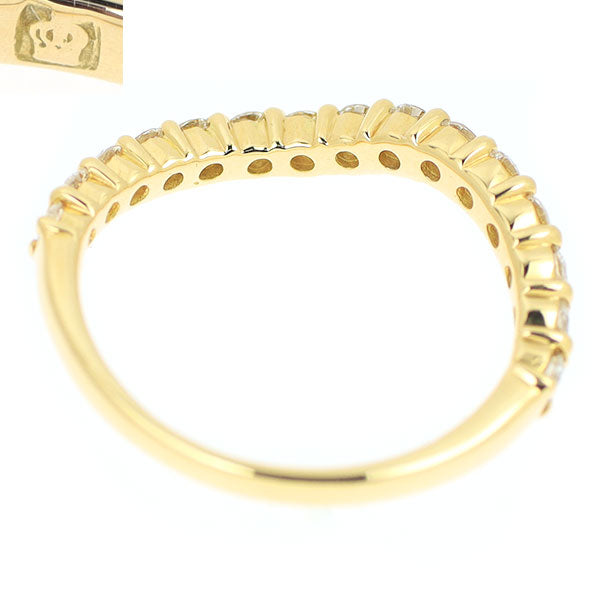 Royal Asscher K18YG Diamond Ring 0.34ct G VS1 Pinky 