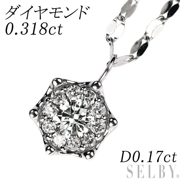 Pt900/ Pt850 ダイヤモンド ペンダントネックレス 0.318ct D0.17ct – セルビーオンラインストア