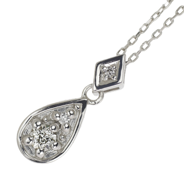 Wish Upon a Star K18WG Diamond Pendant Necklace 0.067ct D0.01ct 