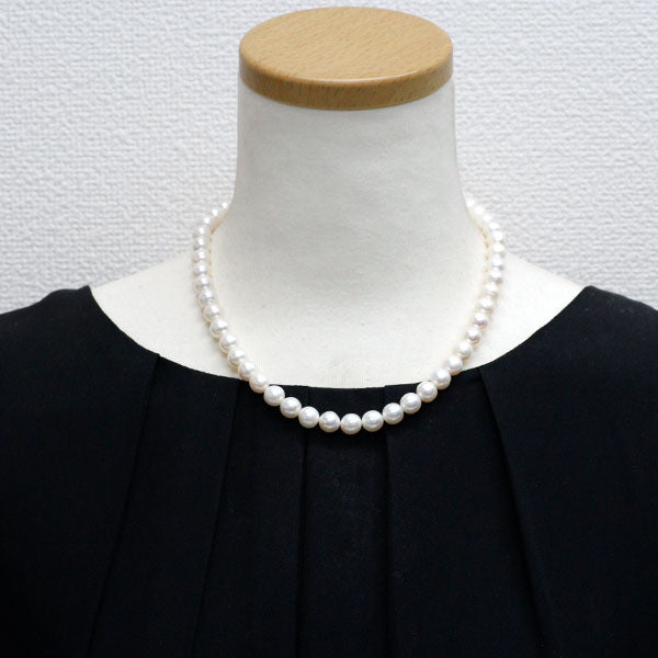 SV freshwater pearl necklace, diameter approx. 8.1-8.5mm 