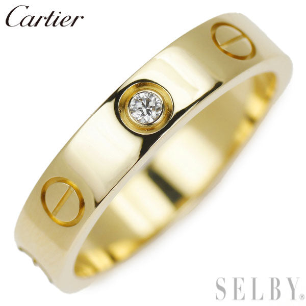 Cartier K18YG Diamond Ring Mini Love No. 50 