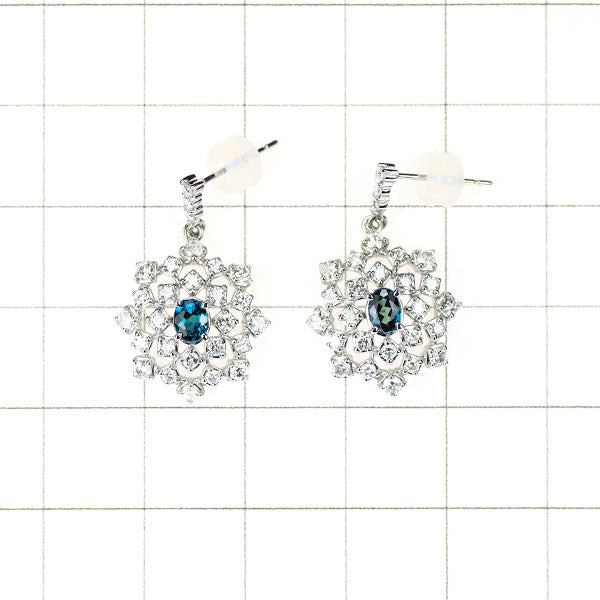 希少 Pt900/ Pt950 アレキサンドライト ダイヤモンド ピアス 0.46ct D1.00ct