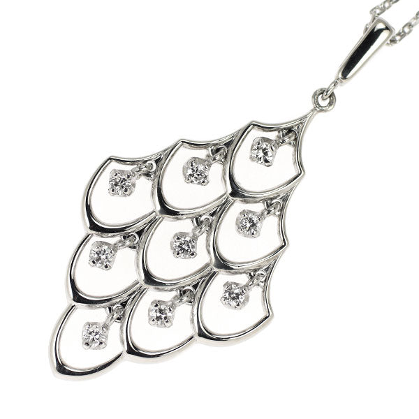 MIKIMOTO Pt900 Diamond Pendant Necklace 0.22ct 