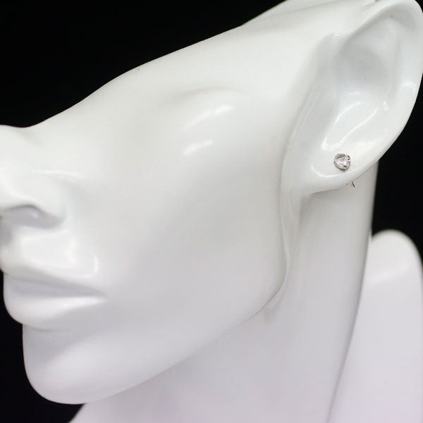 Vendome Aoyama Pt950/Pt900 Heart Shape Cut Diamond Earrings 0.30ct Stud 