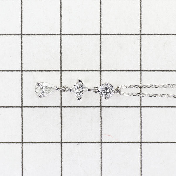 Vendome Aoyama Pt950/Pt850 Diamond Pendant Necklace 0.58ct 