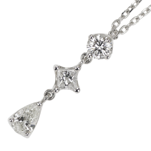 Vendome Aoyama Pt950/Pt850 Diamond Pendant Necklace 0.58ct 