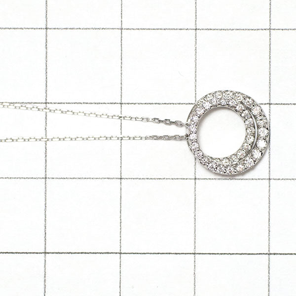 Ponte Vecchio Pt999/Pt850 Diamond Pendant Necklace 0.19ct 