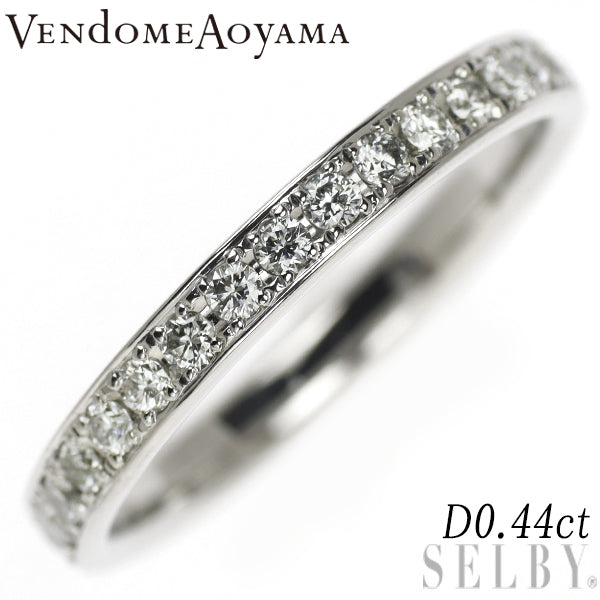 Vendome Aoyama Pt950 Diamond Ring 0.44ct Full Eternity 