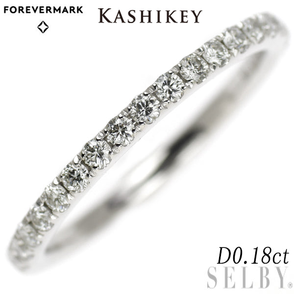 Forevermark/Kashikei Pt950 Diamond Ring 0.18ct Half Eternity 