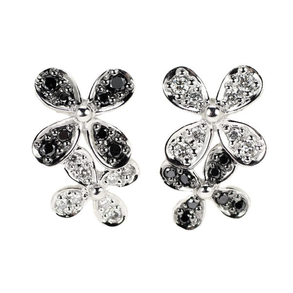 Ponte Vecchio K18WG Diamond Earrings 0.10ct BD0.10ct Flower 