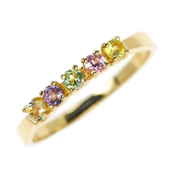 Vendome Aoyama K18YG Multi-Color Stone Ring 