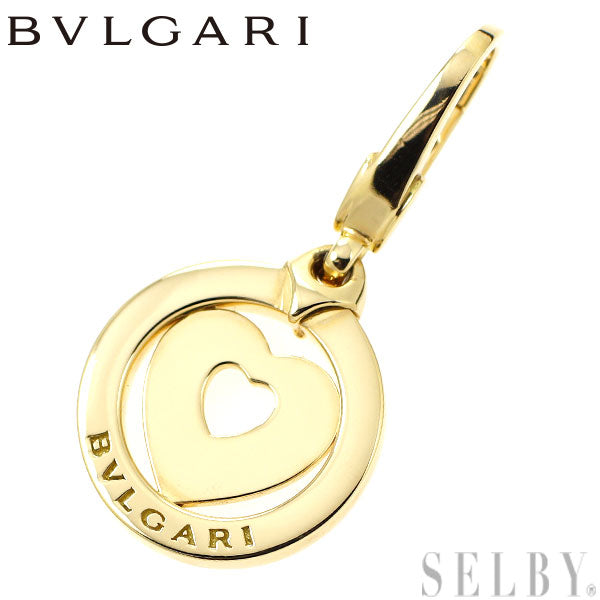 Bulgari K18YG Pendant and Charm Tondo Heart 