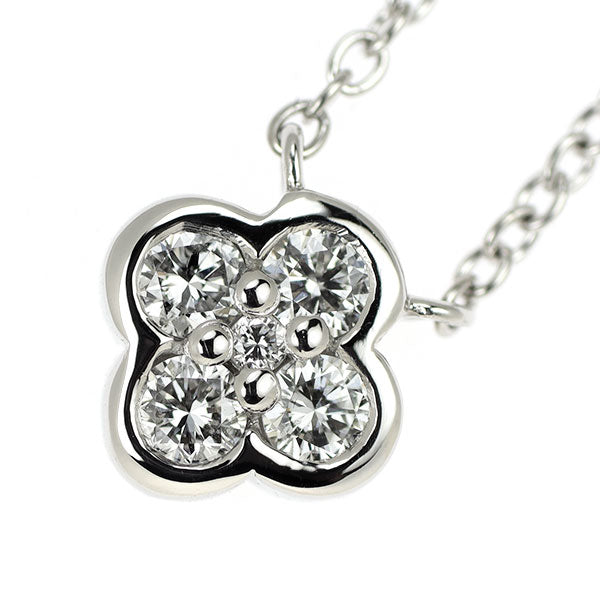 Vendome Aoyama Pt950/850 Diamond Pendant Necklace 