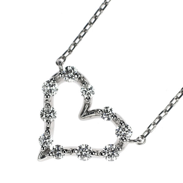 Star Jewelry Pt950 Diamond Necklace 0.23ct Heart 