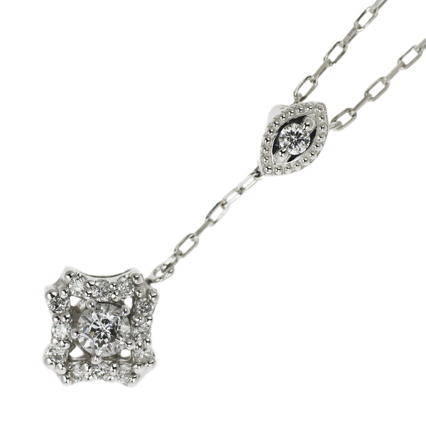Wish Upon a Star Pt Diamond Pendant Necklace 0.121ct 0.09ct 