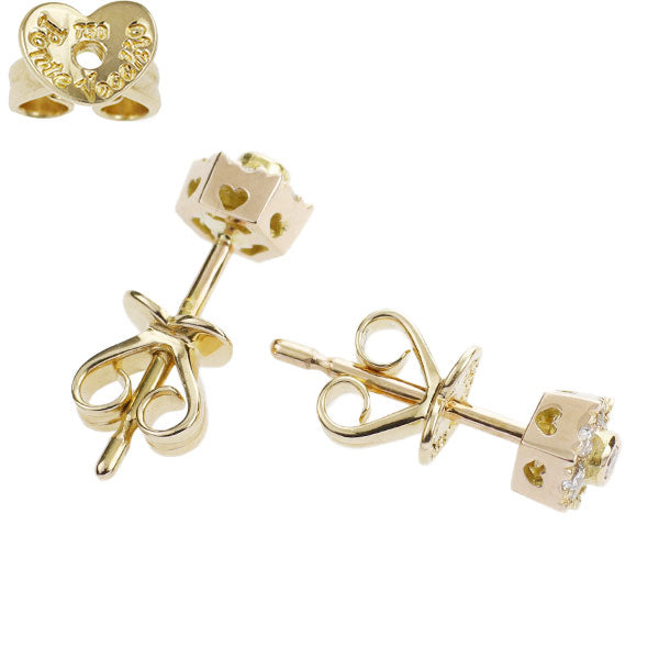 Ponte Vecchio K18YG/PG Diamond Earrings 0.14ct 