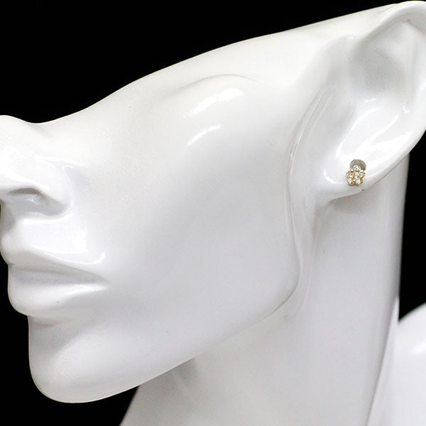 Ponte Vecchio K18YG Diamond Earrings 0.26ct Flower 