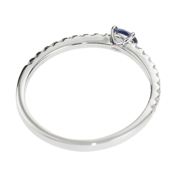 Pt900 Sapphire Ring 0.17ct D0.14ct 