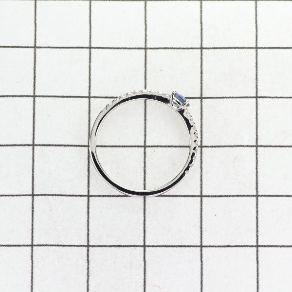 Pt900 Sapphire Ring 0.17ct D0.14ct 