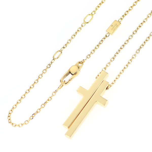 Gucci K18YG Pendant Necklace Separate Cross 