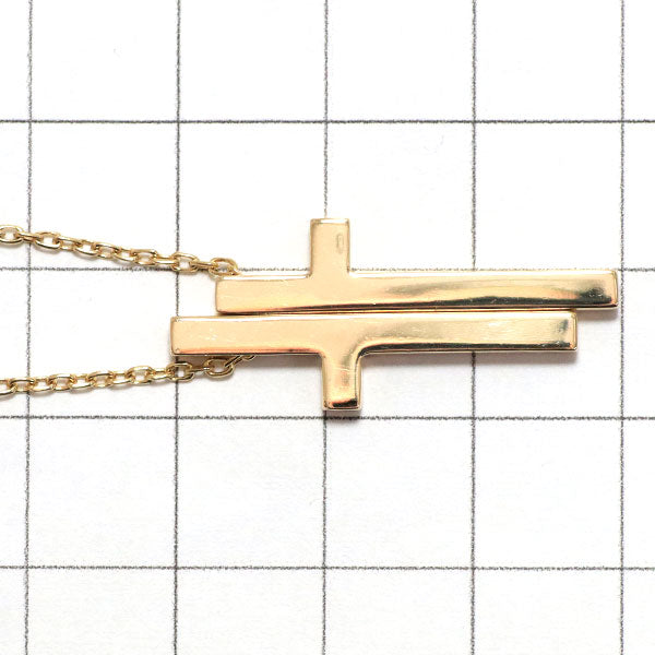 Gucci K18YG Pendant Necklace Separate Cross 