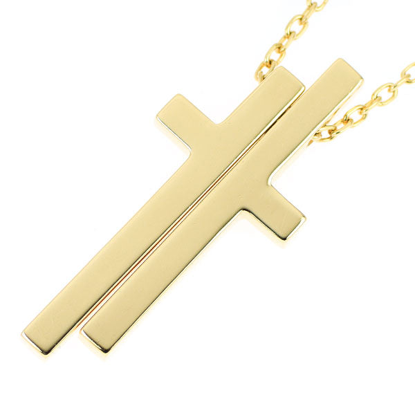 Gucci K18YG Pendant Necklace Separate Cross 