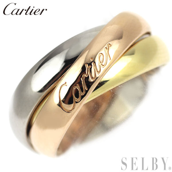 Cartier K18YG/WG/PG Trinity Ring, Size 44, Pinky 