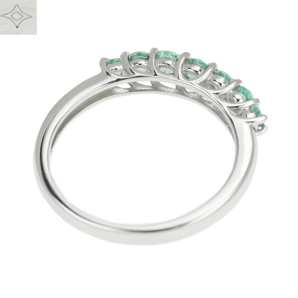 GSTV Pt950 Emerald Ring 0.40ct 