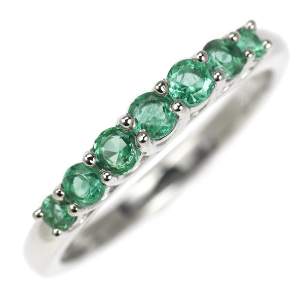 GSTV Pt950 Emerald Ring 0.40ct 