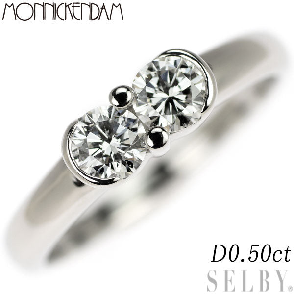 Monnickendam Pt900 Diamond Ring 0.50ct 