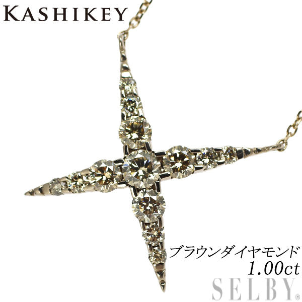 Kashikei K18BG Diamond Pendant Necklace 1.00ct Naked 