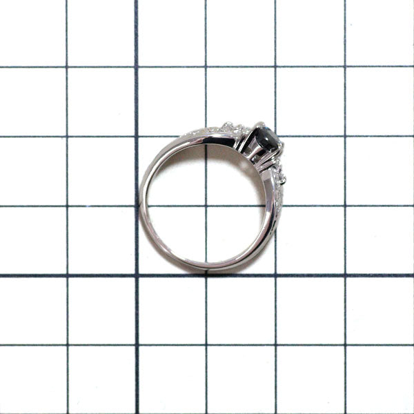 Pt900 カラーチェンジサファイア ダイヤモンド リング 1.053ct D0.23ct