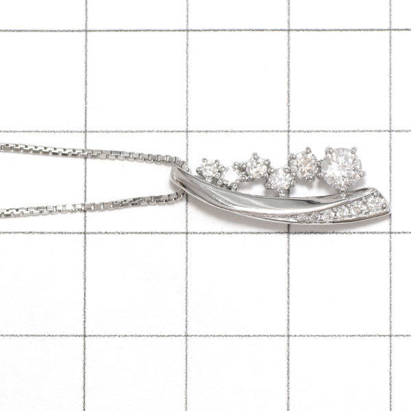 wish upon a star Pt900/ Pt850 ダイヤモンド  ペンダントネックレス 0.237ct E SI1 D0.22ct