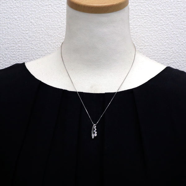 wish upon a star Pt900/ Pt850 ダイヤモンド  ペンダントネックレス 0.237ct E SI1 D0.22ct