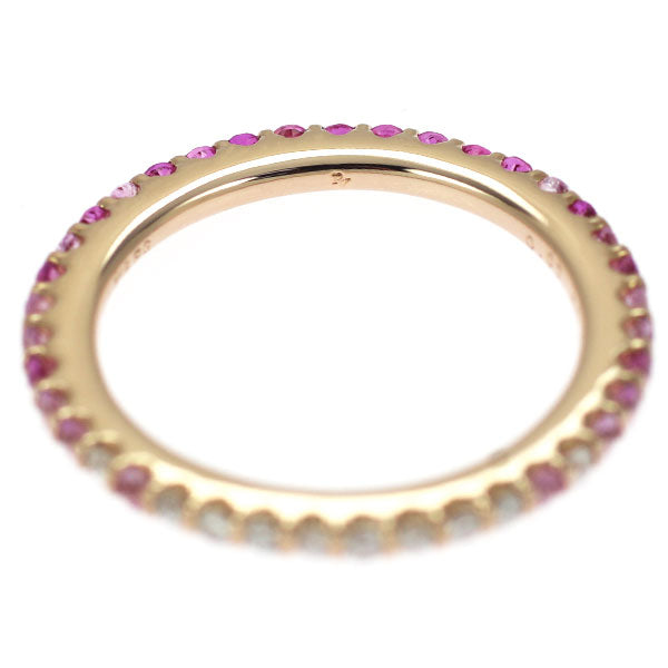 Ponte Vecchio K18PG Pink Sapphire Diamond Ring 0.30ct D0.07ct Eterno Carina Fragola Full Eternity Pinky 