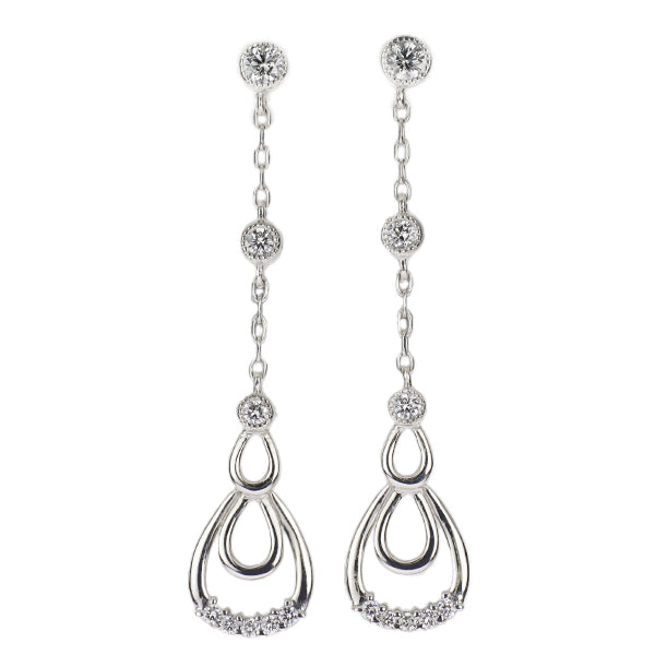 Ragujunob K18WG Diamond Earrings 0.28ct 