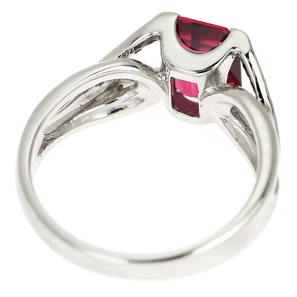 Pt900 Rubellite Diamond Ring 1.61ct D0.11ct 