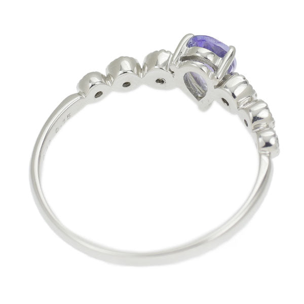 K18WG Tanzanite Diamond Ring 0.40ct D0.15ct 